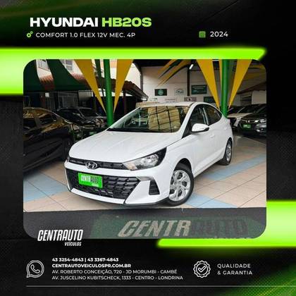 HYUNDAI HB20S 1.0 12V FLEX COMFORT MANUAL HYUNDAI HB20S 1.0 12V FLEX COMFORT MANUAL